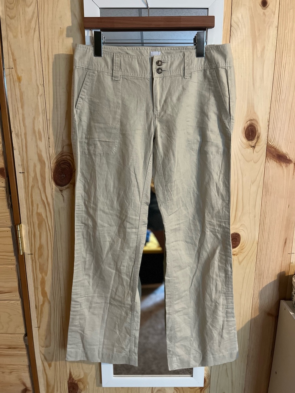 Gap Linen Blend Convertible Roll Up Casual Pants